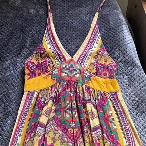 Hippy Long Halter Adjustable Dress